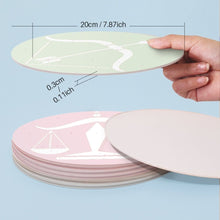 Load image into Gallery viewer, Paint by numbers 20cm Placemats (12 pieces) - Zodiac Signs Series 1