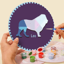 Load image into Gallery viewer, Paint by numbers 20cm Placemats (12 pieces) - Zodiac Signs Series 3