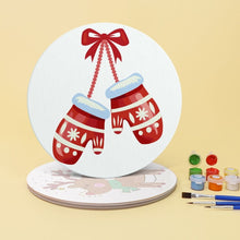 Load image into Gallery viewer, Paint by numbers 20cm Placemats (4 pieces) - Christmas Theme 1