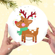 Load image into Gallery viewer, Paint by numbers 20cm Placemats (4 pieces) - Christmas Theme 1
