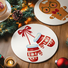 Load image into Gallery viewer, Paint by numbers 20cm Placemats (4 pieces) - Christmas Theme 1