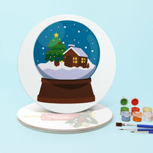 Load image into Gallery viewer, Paint by numbers 20cm Placemats (4 pieces) - Christmas Theme 2