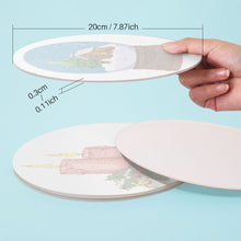 Load image into Gallery viewer, Paint by numbers 20cm Placemats (4 pieces) - Christmas Theme 2