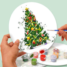 Load image into Gallery viewer, Paint by numbers 20cm Placemats (4 pieces) - Christmas Wreath