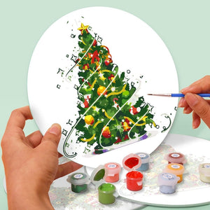 Paint by numbers 20cm Placemats (4 pieces) - Christmas Wreath