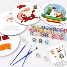 Load image into Gallery viewer, Paint by numbers 20cm Placemats (4 pieces) - Santa Claus