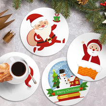Load image into Gallery viewer, Paint by numbers 20cm Placemats (4 pieces) - Santa Claus