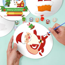 Load image into Gallery viewer, Paint by numbers 20cm Placemats (4 pieces) - Santa Claus