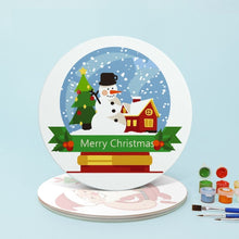 Load image into Gallery viewer, Paint by numbers 20cm Placemats (4 pieces) - Santa Claus