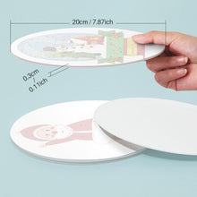 Load image into Gallery viewer, Paint by numbers 20cm Placemats (4 pieces) - Santa Claus