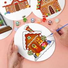 Load image into Gallery viewer, Paint by numbers 20cm Placemats (4 pieces) - Gingerbread House