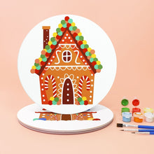 Load image into Gallery viewer, Paint by numbers 20cm Placemats (4 pieces) - Gingerbread House