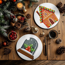 Load image into Gallery viewer, Paint by numbers 20cm Placemats (4 pieces) - Gingerbread House