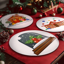 Load image into Gallery viewer, Paint by numbers 20cm Placemats (4 pieces) - Gingerbread House