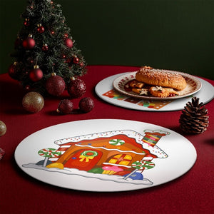 Paint by numbers 20cm Placemats (4 pieces) - Gingerbread House