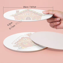Load image into Gallery viewer, Paint by numbers 20cm Placemats (4 pieces) - Gingerbread House