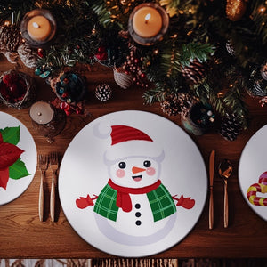 Paint by numbers 20cm Placemats (4 pieces) - Snowman