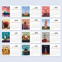 Load image into Gallery viewer, Paint by Numbers Calendar 2026 - Famous Landmarks