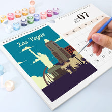 Load image into Gallery viewer, Paint by Numbers Calendar 2026 - Famous Landmarks