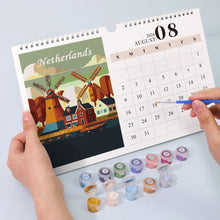 Load image into Gallery viewer, Paint by Numbers Calendar 2026 - Famous Landmarks