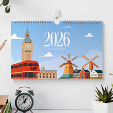 Load image into Gallery viewer, Paint by Numbers Calendar 2026 - Famous Landmarks