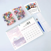 Load image into Gallery viewer, Paint by Numbers Calendar 2026 - Famous Landmarks