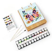 Load image into Gallery viewer, Paint by Numbers Calendar 2026 - Colorful Butterflies