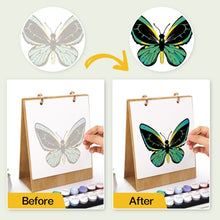 Load image into Gallery viewer, Paint by Numbers Calendar 2026 - Colorful Butterflies