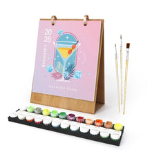 Load image into Gallery viewer, Paint by Numbers Calendar 2026 - Cocktail Drinks Figured&#39;Art