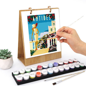 Paint by Numbers Calendar 2026 - World Travel