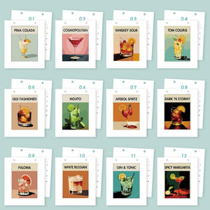 Paint by Numbers Calendar 2026 - Classic Cocktails
