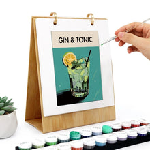 Load image into Gallery viewer, Paint by Numbers Calendar 2026 - Classic Cocktails