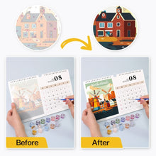 Load image into Gallery viewer, Paint by Numbers Calendar 2027 - Famous Landmarks