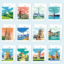 Load image into Gallery viewer, Paint by Numbers Calendar 2027 - Iconic Landmarks