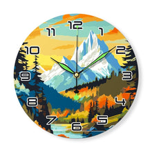 Load image into Gallery viewer, Paint by Numbers Clock - Twilight Mountain