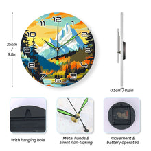 Load image into Gallery viewer, Paint by Numbers Clock - Twilight Mountain