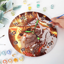 Load image into Gallery viewer, Paint by Numbers Clock - Royal Cat Figured'Art