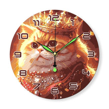 Load image into Gallery viewer, Paint by Numbers Clock - Royal Cat