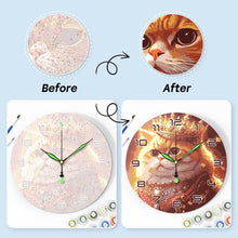Load image into Gallery viewer, Paint by Numbers Clock - Royal Cat