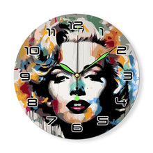 Load image into Gallery viewer, Paint by Numbers Clock - Marilyn Portrait
