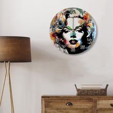 Load image into Gallery viewer, Paint by Numbers Clock - Marilyn Portrait