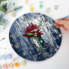 Load image into Gallery viewer, Paint by Numbers Clock - Enchanted Rose Figured'Art