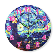 Load image into Gallery viewer, Paint by Numbers Clock - Starry Night