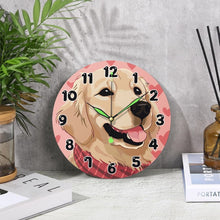 Load image into Gallery viewer, Paint by Numbers Clock - Adorable Dog
