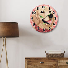 Load image into Gallery viewer, Paint by Numbers Clock - Adorable Dog