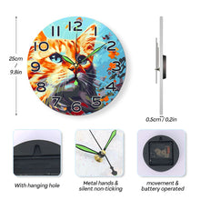 Load image into Gallery viewer, Paint by Numbers Clock - Curious Cat