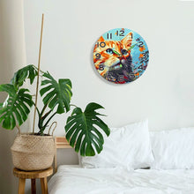 Load image into Gallery viewer, Paint by Numbers Clock - Curious Cat