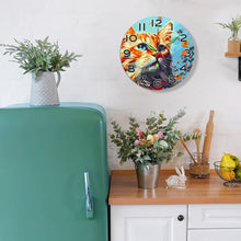 Load image into Gallery viewer, Paint by Numbers Clock - Curious Cat