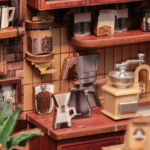 Load image into Gallery viewer, Miniature House - Corner Coffee Shop