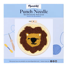 Load image into Gallery viewer, Punch Needle Kit - Cute Lion